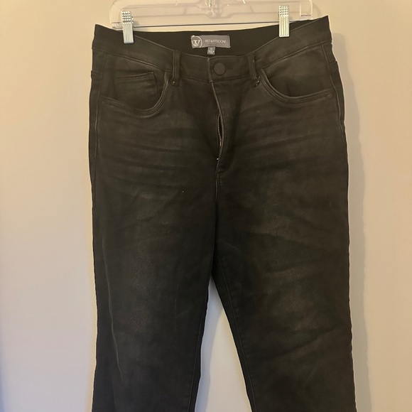 Wit & Wisdom Black Cropped Frayed Hem Jeans — Women’s Size 12 - Picture 1 of 4